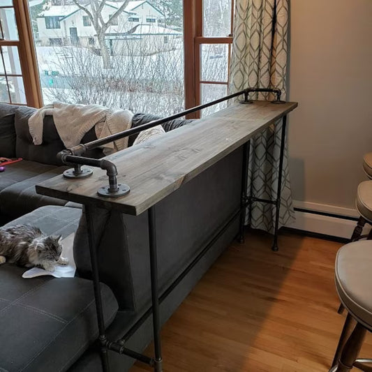 Reclaimed Wood Bar Table, Wood Bar Table, Buffet Table
